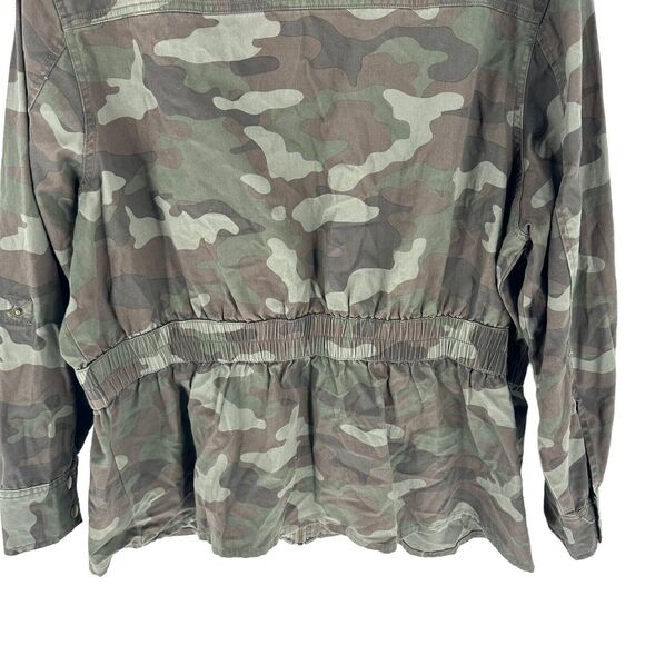 Torrid Jacket Womens 2X Green Camouflage Utility Anorak Rhinestone Bling Y2K - Picture 11 of 15